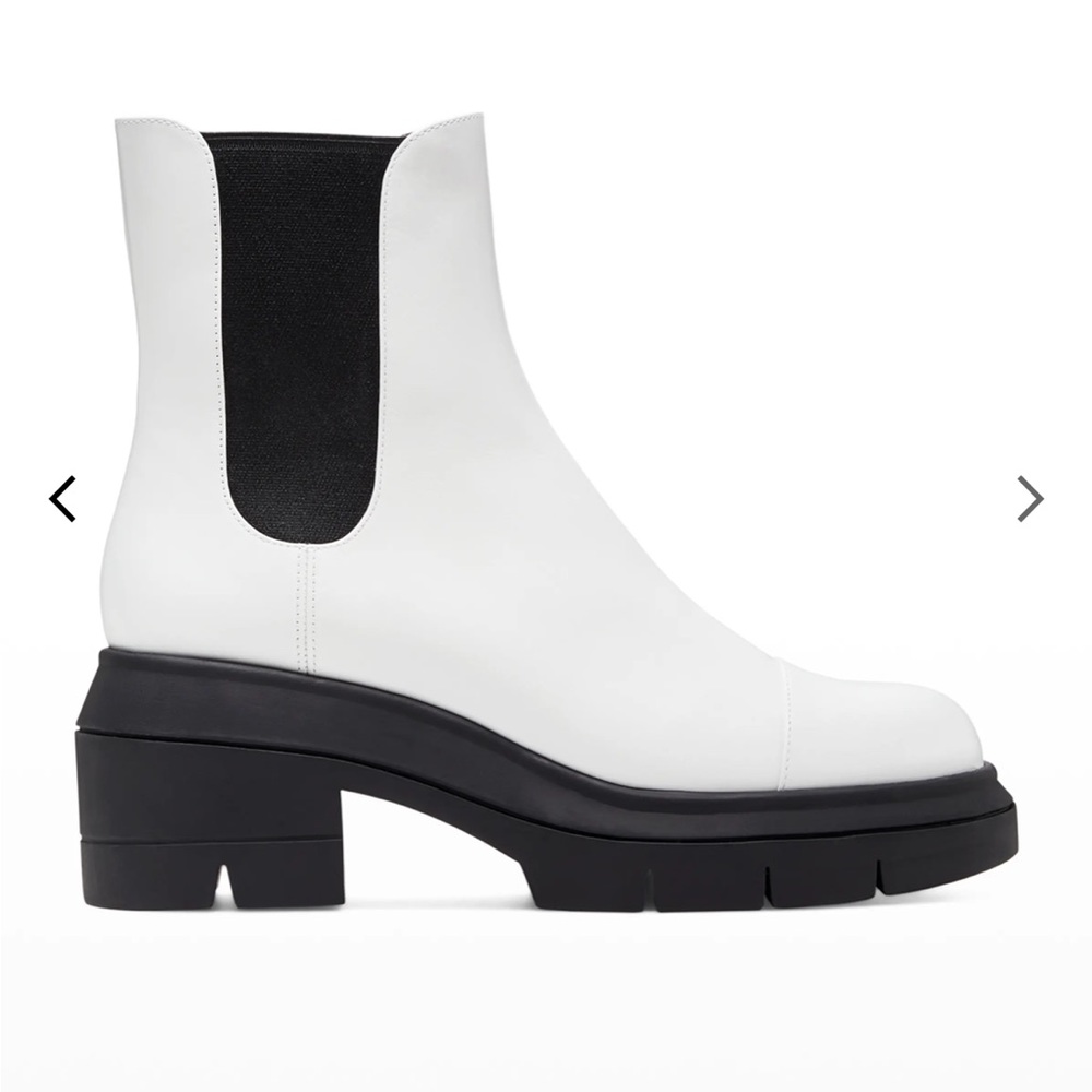 Stuart Weitzman Chelsea White Boots / Booties - Picture 1 of 8
